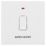 British General 900 Series 20A 1-Gang DP 'Water Heater' Printed Switch White with LED