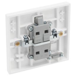 British General 900 Series 20A 1-Gang DP 'Water Heater' Printed Switch White with LED