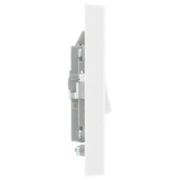 British General 900 Series 20A 1-Gang DP 'Water Heater' Printed Switch White with LED