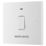 British General 900 Series 20A 1-Gang DP 'Water Heater' Printed Switch White with LED