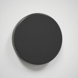 Splashback  Clear with Matt Black Caps Kitchen Splashback 600mm x 700mm x 6mm