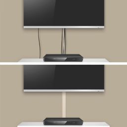 D-Line PVC Magnolia TV Trunking 50mm x 25mm x 1.5m 2 Pack