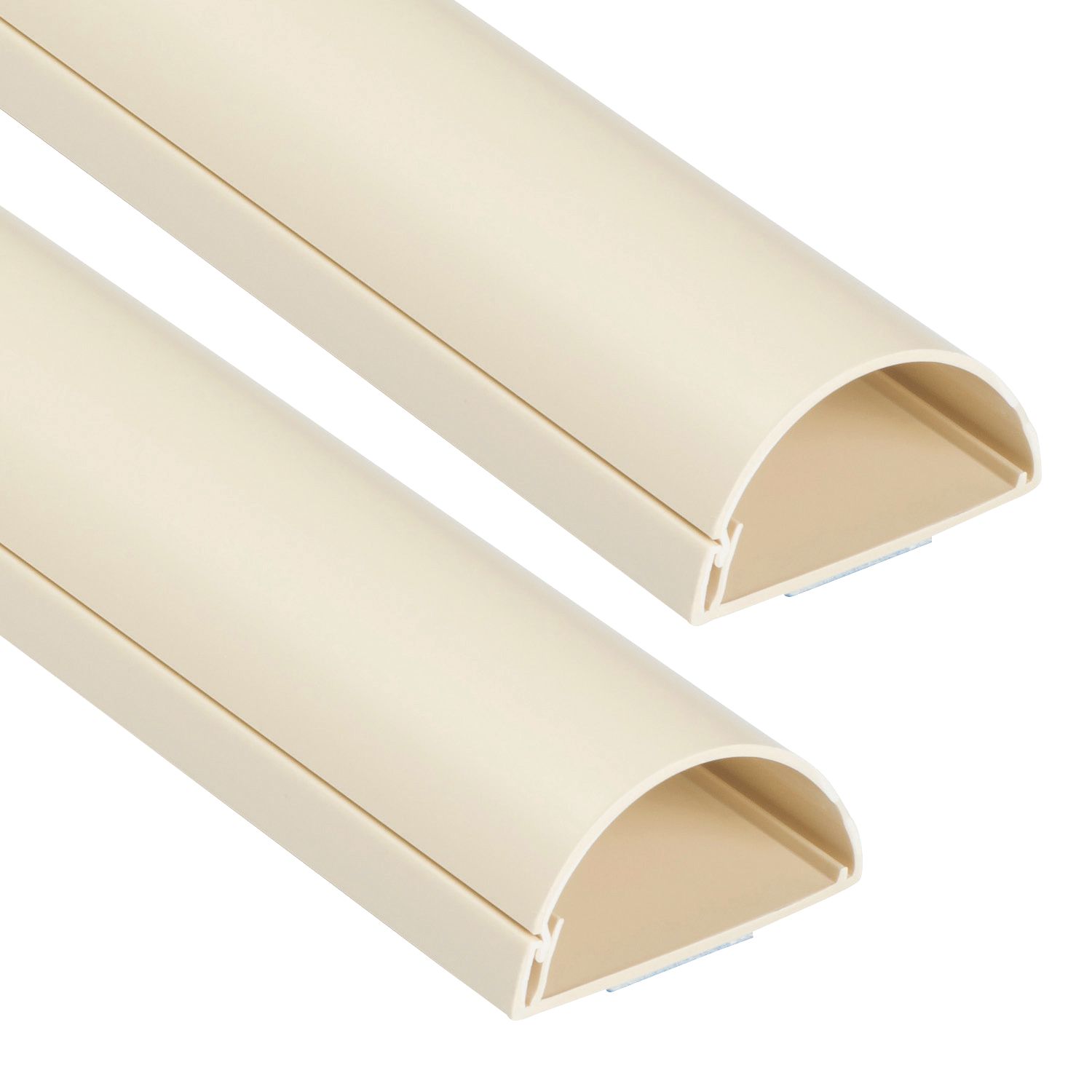 D-Line PVC Magnolia TV Trunking 50mm x 25mm x 1.5m 2 Pack (45315)