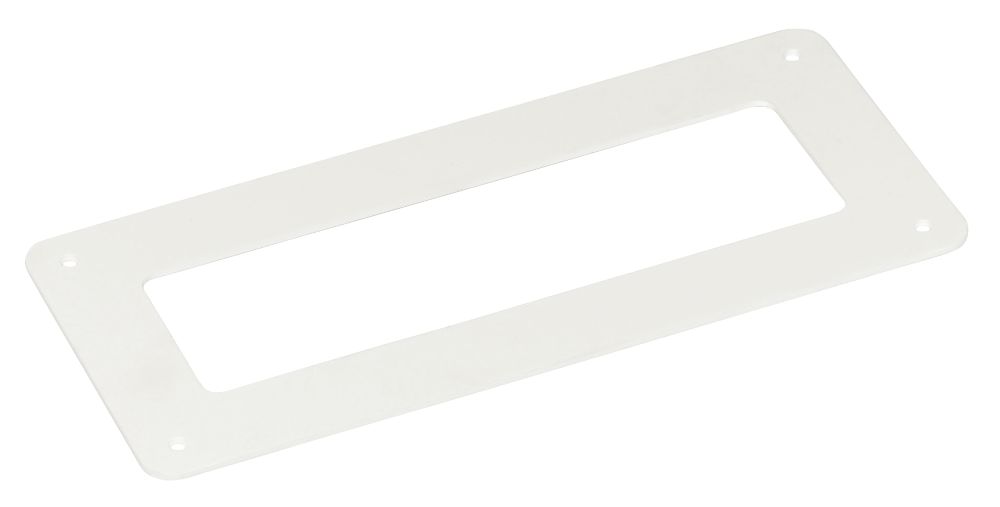 Manrose Rectangular Wall Plate White 120mm