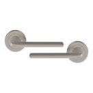 Cooke & Lewis Izenah Lever on Rose Door Handles Pair Satin Nickel