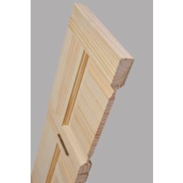 Victorian 2-Clear Light Unfinished Pine  Wooden 2-Panel Internal Door 2040mm x 826mm