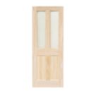 Victorian 2-Clear Light Unfinished Pine  Wooden 2-Panel Internal Door 2040mm x 826mm