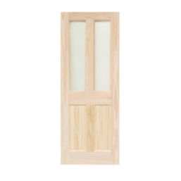 Victorian 2-Clear Light Unfinished Pine  Wooden 2-Panel Internal Door 2040mm x 826mm