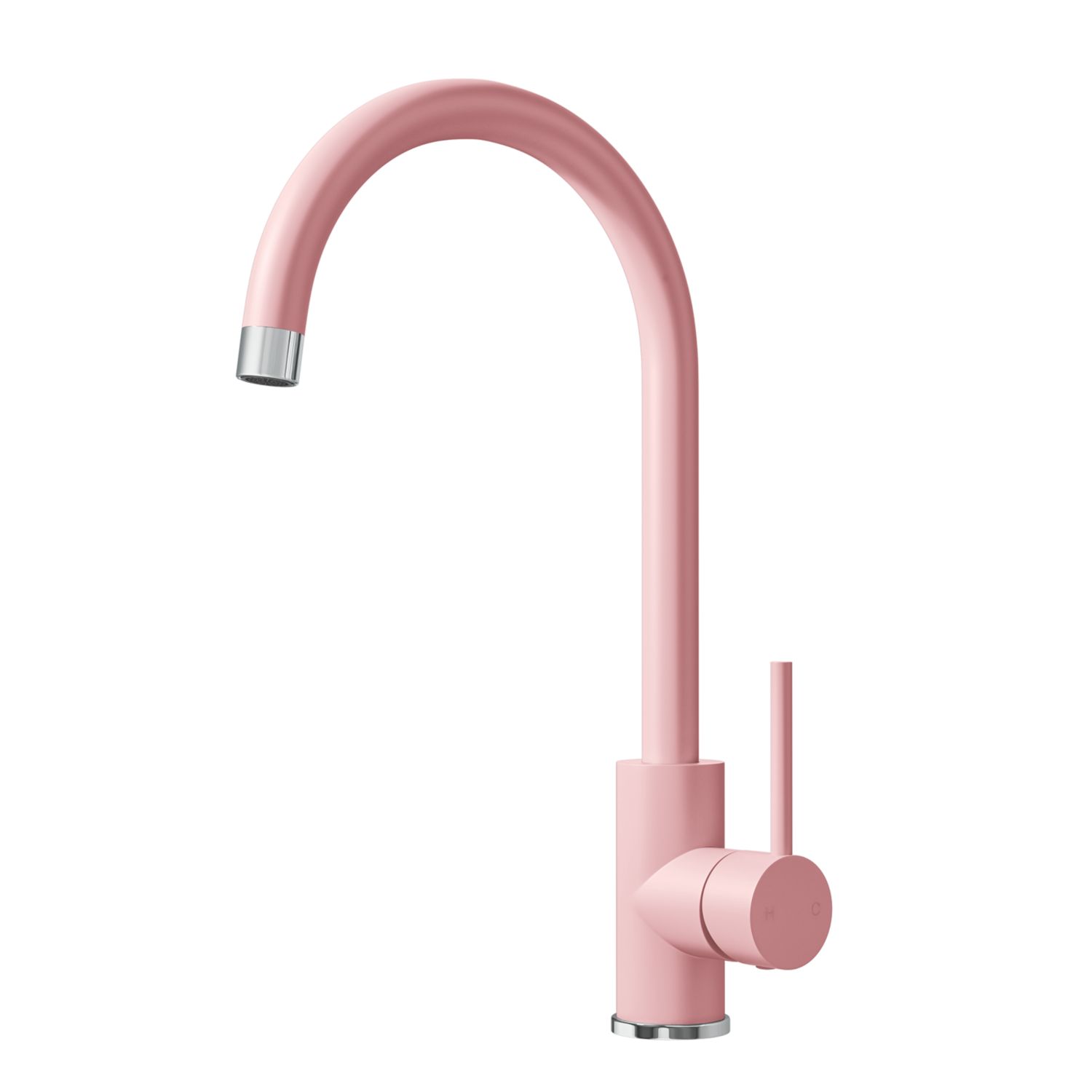 ETAL Sorrento Single Lever Kitchen Mixer Tap Matt Pink (453FK)