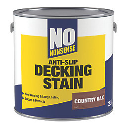 No Nonsense Anti-Slip Quick-Drying Stain Country Oak 2.5Ltr