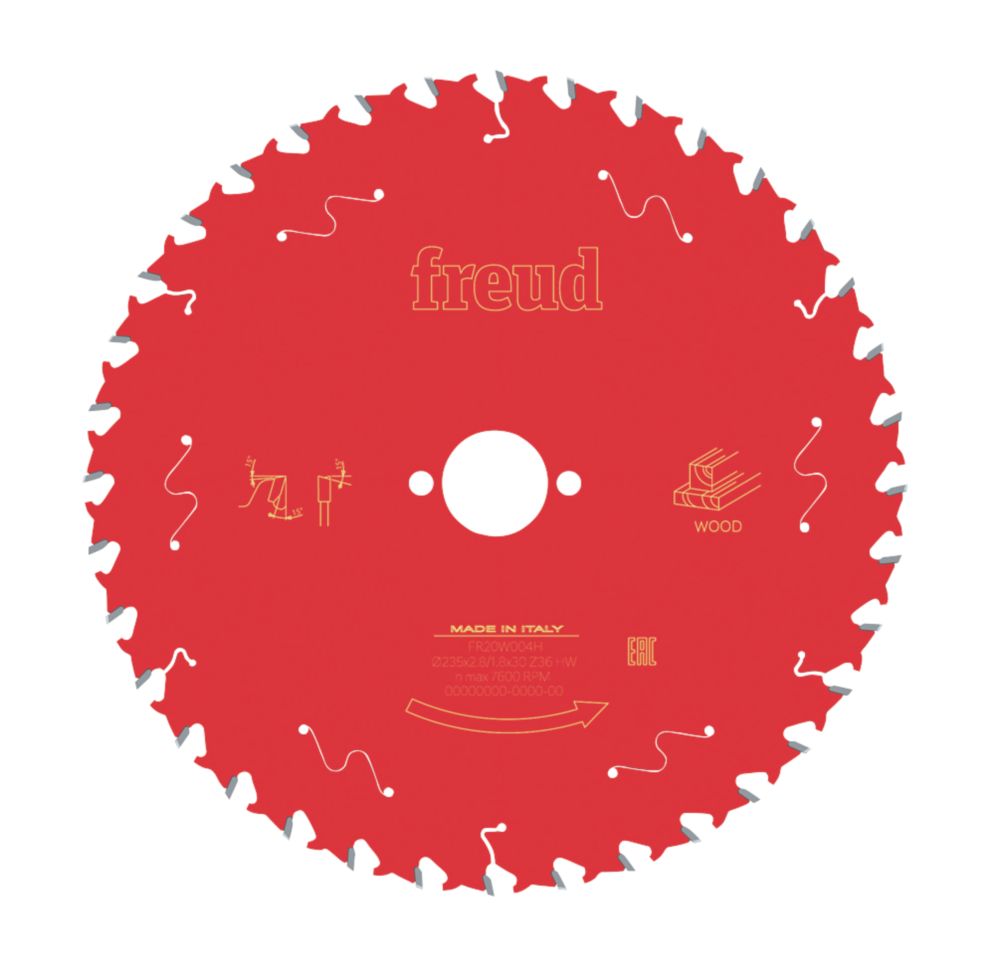 Freud Wood Circular Saw Blade 235mm x 30mm 36T