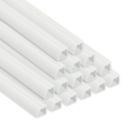 D-Line PVC White Quarter Round Trunking 22mm x 22mm x 2m 16 Pack