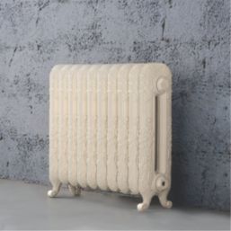 Arroll 597mm x 684mm 2590BTU Cream Cast Iron 2 Column Radiator
