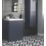 Floorstanding Vanity Unit & Basin Matt Indigo 605mm x 460mm x 840mm