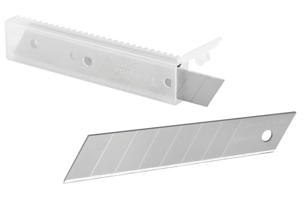 Stanley 011301 18mm SnapOff Knife Blades 10 Pack Screwfix