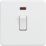 Knightsbridge  20A 1-Gang DP Control Switch Matt White with LED