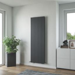 Ximax George Twist 1800mm x 590mm 6577BTU Anthracite Vertical Designer Radiator