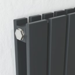 Ximax George Twist 1800mm x 590mm 6577BTU Anthracite Vertical Designer Radiator