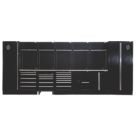 Bunker  Black 25 Piece Modular Storage Set with 1 Bowl Stainless Steel Sink