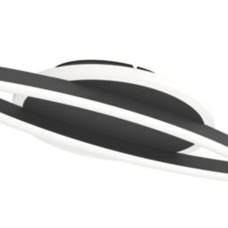 Eglo Lungolago LED Oval Ceiling Light Black 12W 1500lm