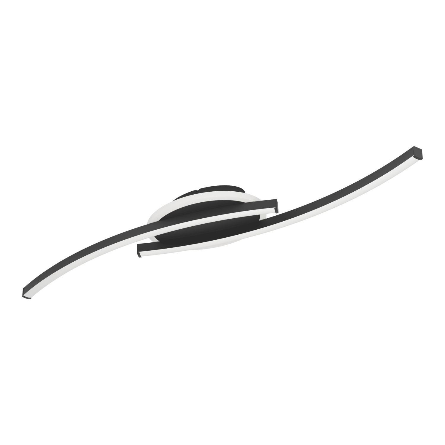 Eglo Lungolago LED Oval Ceiling Light Black 12W 1500lm (454CV)