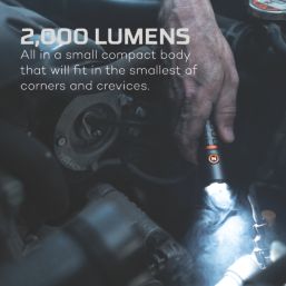 Nebo Torchy 2K Rechargeable LED Flashlight Grey 2000lm