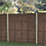 Forest TP Super Lap  Garden Fencing Panel Dark Brown 6' x 5' 6" Pack of 4
