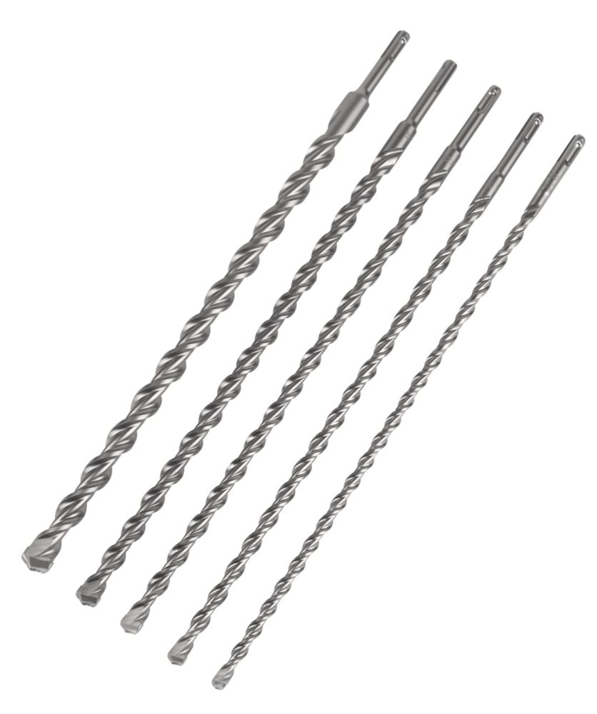 Milwaukee M2 SDS Plus Shank Masonry Long Drill Bit Set 5 Pieces Screwfix