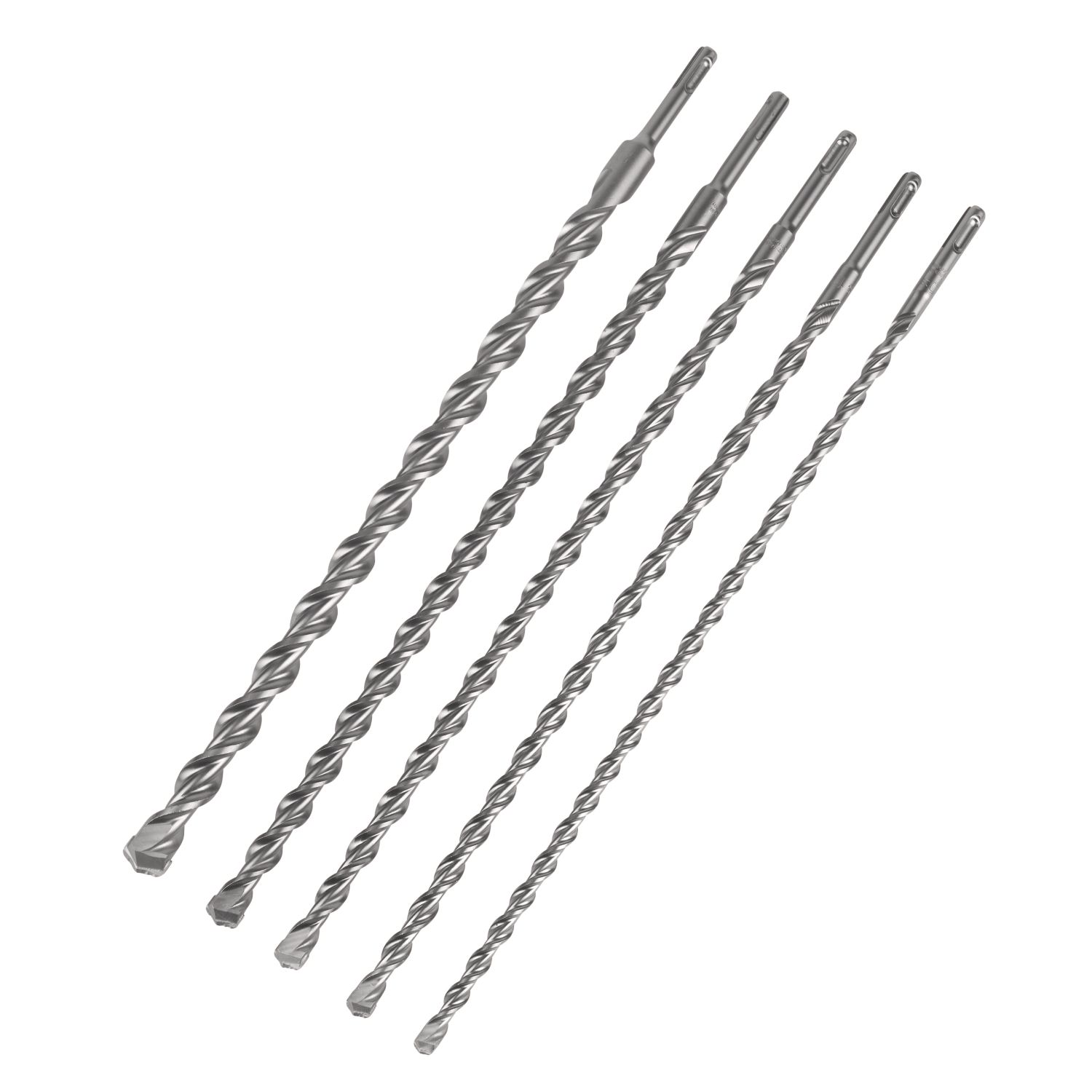 Milwaukee M2 SDS Plus Shank Masonry Long Drill Bit Set 5 Pieces (454GE)