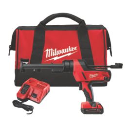 Milwaukee C18 PCG/310C-201B 18V 1 x 2.0Ah Li-Ion RedLithium  Cordless Caulking Gun