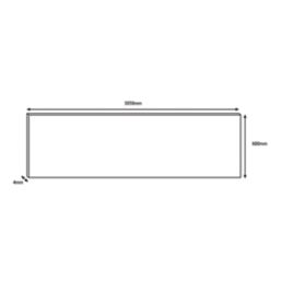 Wilsonart  Midnight Grey/Hadrian Green Mid-Rise Splashback 3050mm x 600mm x 4mm