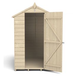 Forest  4' x 6' (Nominal) Apex Overlap Timber Shed with Base & Assembly