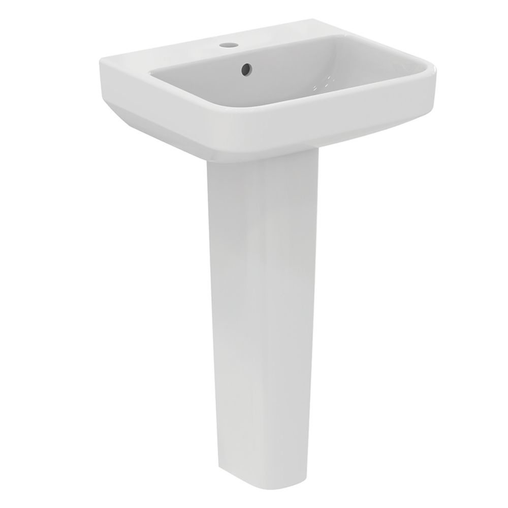 Ideal Standard i.life B Washbasin & Full Pedestal 1 Tap Hole 500mm