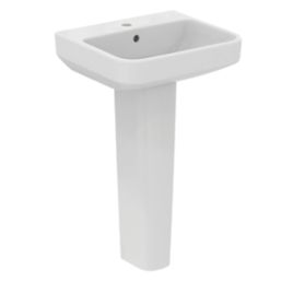 Ideal Standard i.life B Washbasin & Full Pedestal 1 Tap Hole 500mm