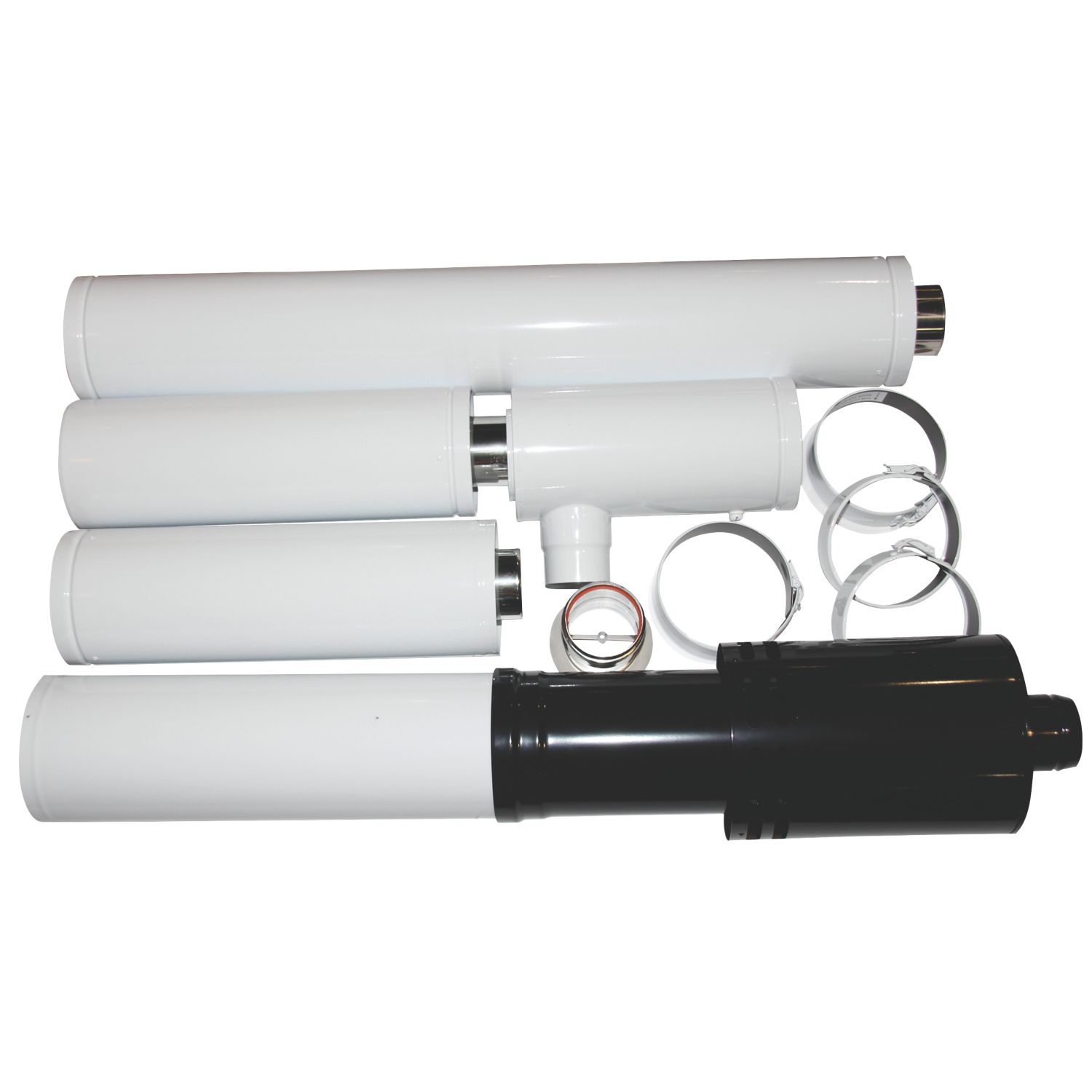 Grant Internal High Level Vertical Flue Up To 26kW 3m White (454KP)