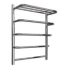 Reina 630mm x 530mm 861BTU Stainless Steel Curved Designer Towel Radiator