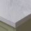 Wilsonart Options Plus Sirocco Matt Grey Marble Effect Laminate Breakfast Bar 4100mm x 900mm x 38mm