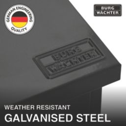 Burg-Wachter Contemporary Post Box Black Metallic