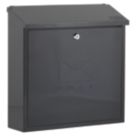 Burg-Wachter Contemporary Post Box Black Metallic