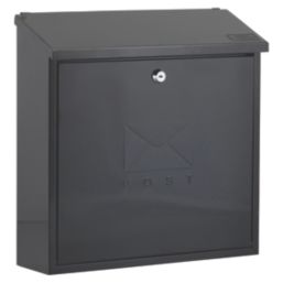 Burg-Wachter Contemporary Post Box Black Metallic