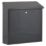Burg-Wachter Contemporary Post Box Black Metallic