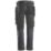 Snickers 6241 Stretch Trousers Grey/Black 31" W 30" L