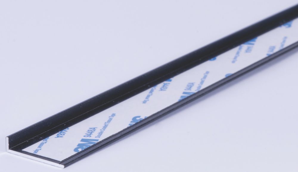 Splashwall Edge Profile Matt Anthracite 2440mm x 4mm - Screwfix