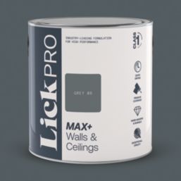 LickPro Max+ 2.5Ltr Grey 08 Eggshell Emulsion  Paint