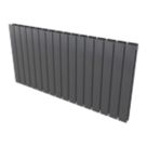 Ximax Oceanus 600mm x 1195mm 3901BTU Anthracite Horizontal Designer Radiator