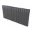 Ximax Oceanus 600mm x 1195mm 3901BTU Anthracite Horizontal Designer Radiator