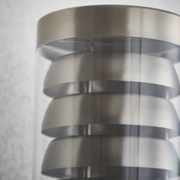 Saxby Tango Outdoor Wall Light With PIR Sensor Brushed Stainless Steel