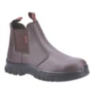 Centek FS319 Size 12  Brown  Steel Toe Cap Safety Dealer Boots