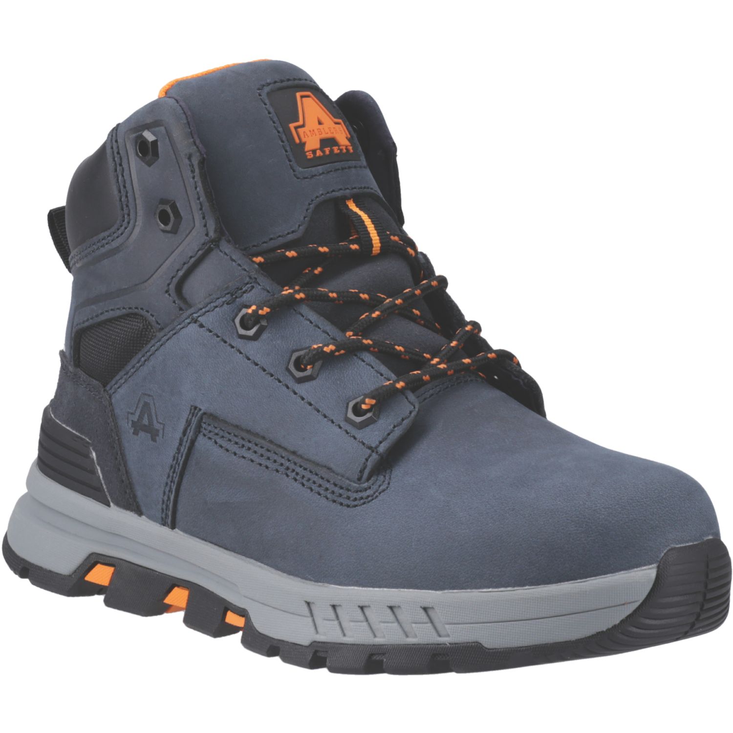 Amblers AS613 Elena Size 3 Womens Navy Water-Resistant Steel Toe Cap Safety Boots (454XK)