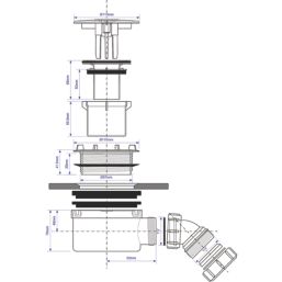 McAlpine  Shower Trap Chrome Effect 90mm
